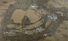The crescent town concept is illustrated in this drawing from the 1965 masterplan.